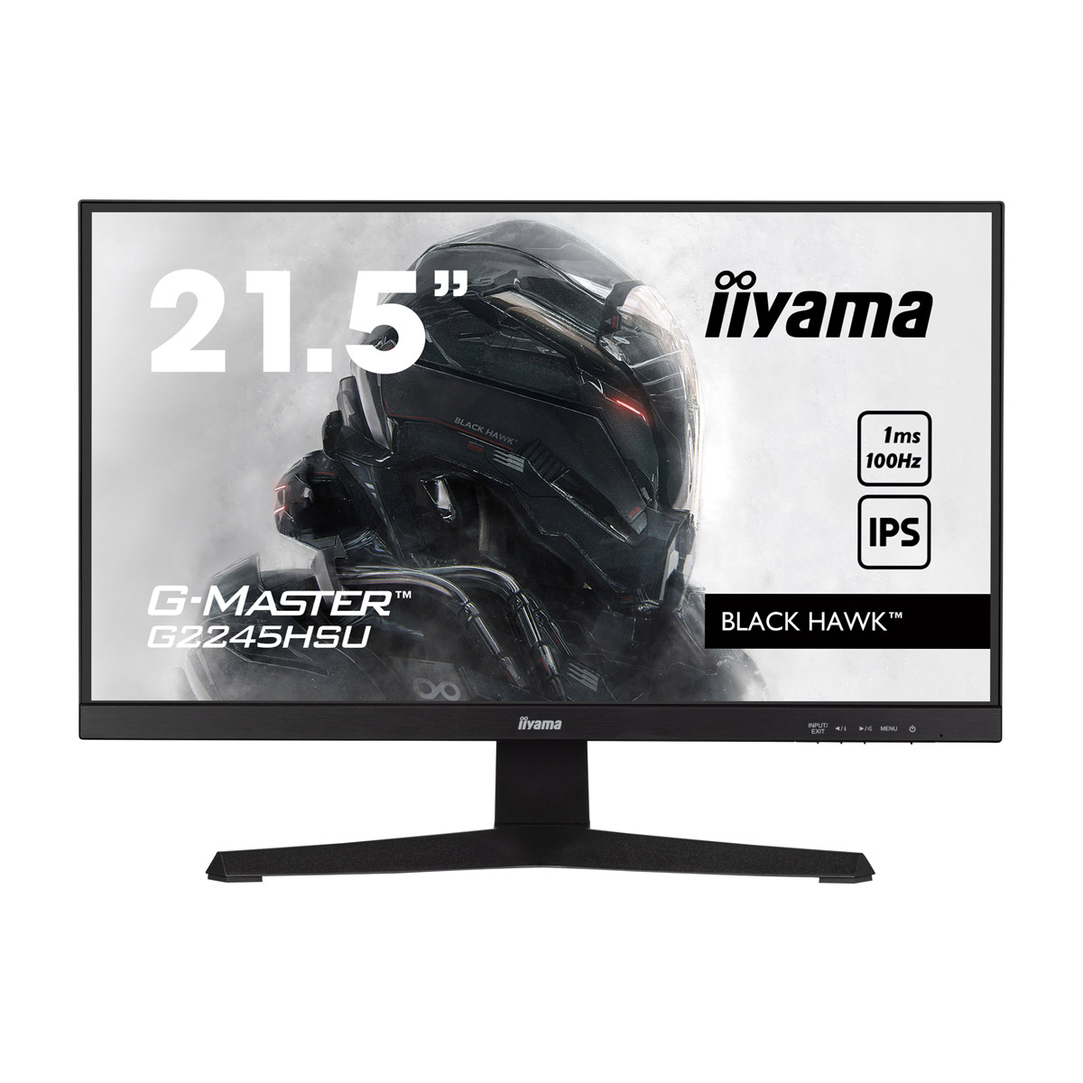 Iiyama G2245HSU-B2 Gaming Monitor 21.5? Full HD IPS?Panel, 100 Hz, 1 ms MPRT, Adaptiv Sync