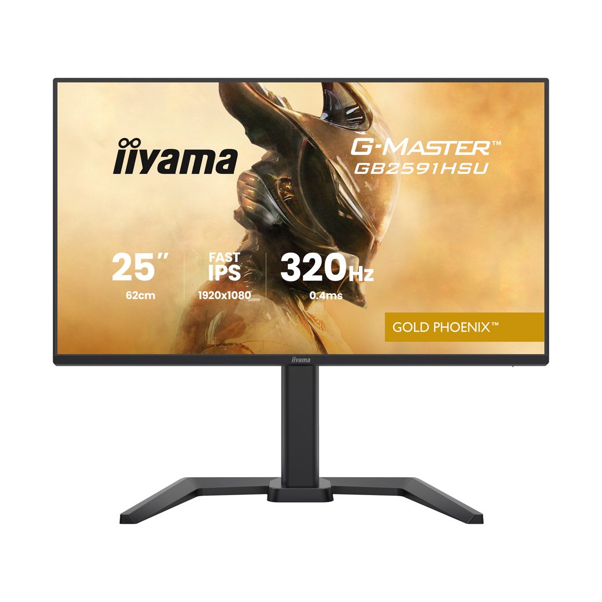 Iiyama GB2591HSU-B1 Gaming Monitor 24.5" Full HD IPS, 320 Hz, 0.4 ms MPRT, USB-Hub, USB-C, G-Sync kompatibel