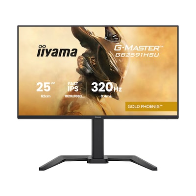 Iiyama GB2591HSU-B1 Gaming Monitor 24.5" Full HD IPS, 320 Hz, 0.4 ms MPRT, USB-Hub, USB-C, G-Sync kompatibel