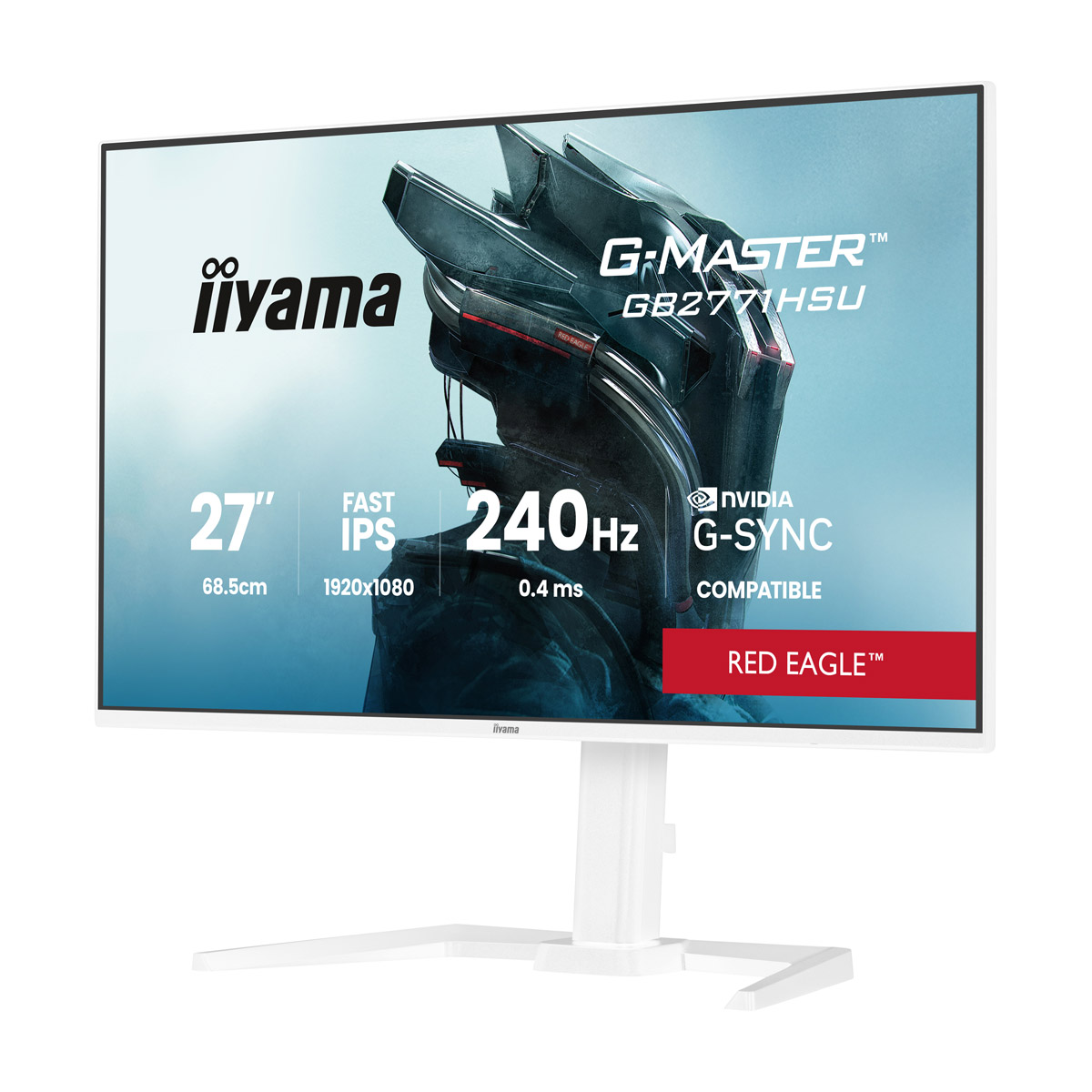 Iiyama GB2771HSU-W1 Gaming Monitor B-Ware 27? Full-HD IPS, 240 Hz, 0.4 ms MPRT, USB-Hub, G-Sync kompatibel Displays Produkt Bild 3