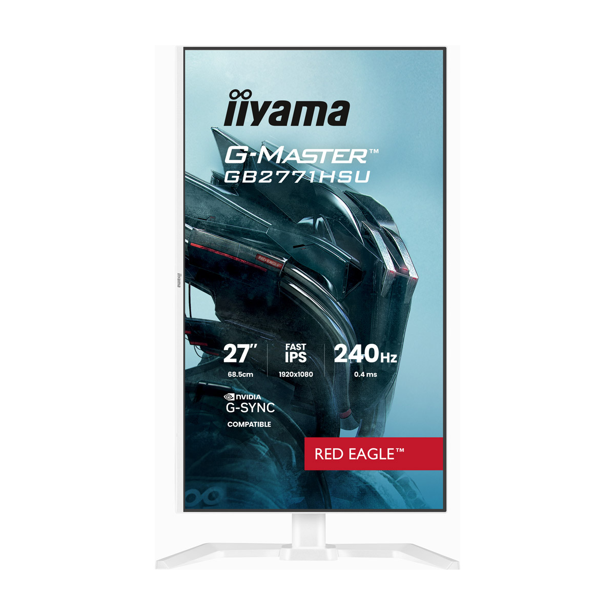 Iiyama GB2771HSU-W1 Gaming Monitor B-Ware 27? Full-HD IPS, 240 Hz, 0.4 ms MPRT, USB-Hub, G-Sync kompatibel Displays Produkt Bild 4