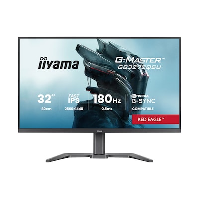 Iiyama GB3272QSU-B1 Gaming Monitor 32" QHD IPS, 180 Hz, 0.5 ms MPRT, USB-Hub, USB-C, G-Sync kompatibel
