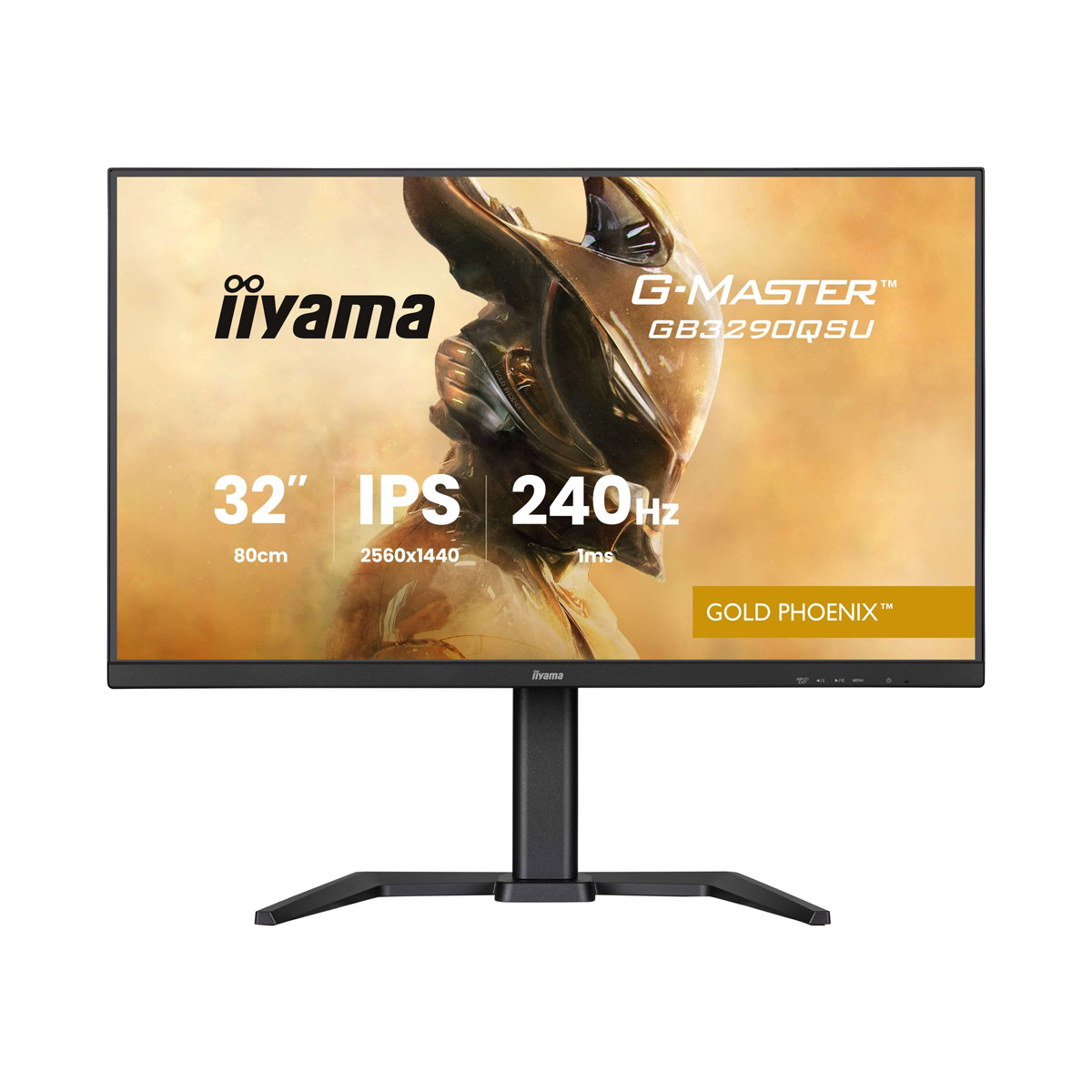 Iiyama GB3290QSU-B1 Gaming Monitor 31.5" QHD IPS, 240 Hz, 1 ms MPRT, USB-Hub, USB-C, AMD FreeSync Premium
