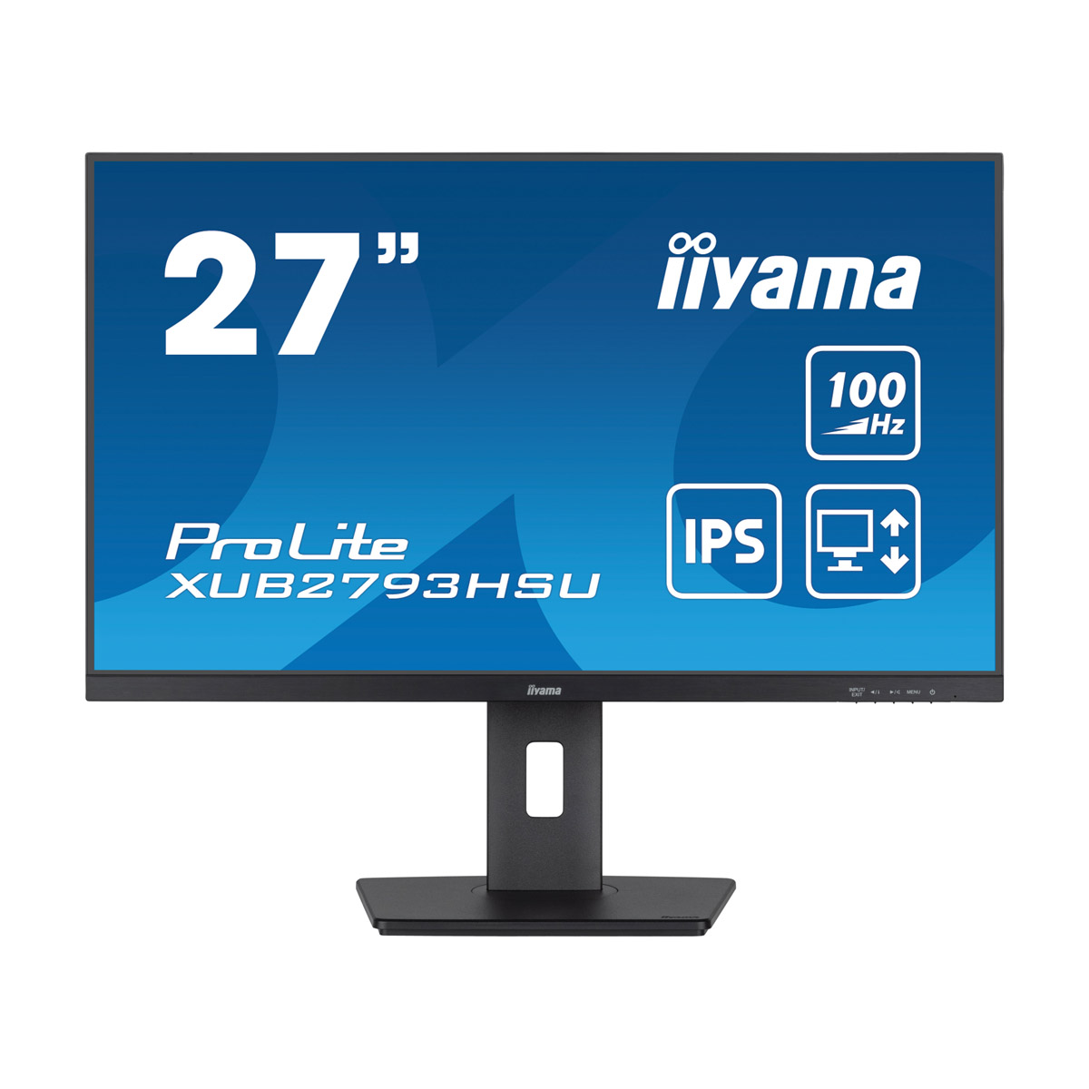 Iiyama ProLite XUB2793HSU-B6 Office Monitor 27" (68.6 cm) ,IPS, USB-Hub, 100Hz Bildwiederholrate