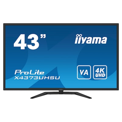Iiyama ProLite X4373UHSU-B1 Office Monitor - 108 cm (43 Zoll), 4K-UHD, DisplayPort In/Out