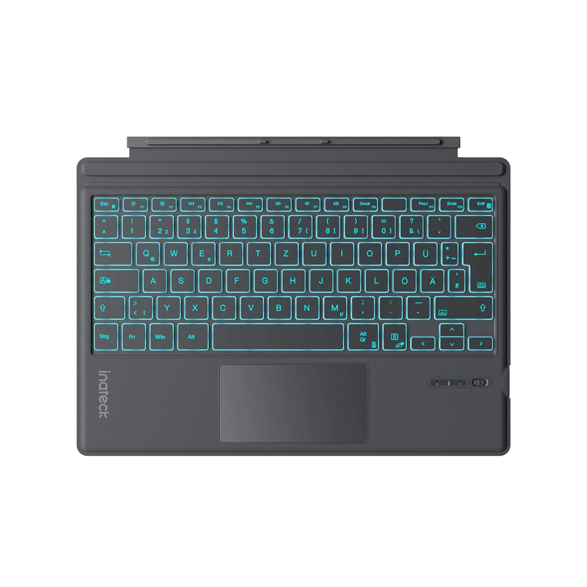 Inateck Surface Pro AI Tastatur für Surface Pro 7/7+/6/5/4, 7 Farben Hintergrundbeleuchtung, QWERTZ