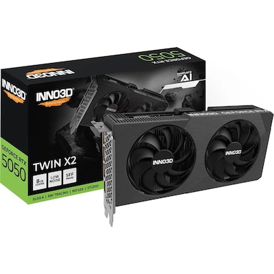 Inno3D GeForce RTX 5050 8GB TWIN X2 Grafikkarte - 8GB GDDR6, DVI, HDMI, DP