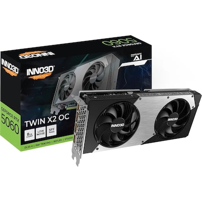 Inno3D GeForce RTX 5060 8GB TWIN X2 OC - 8GB GDDR7, HDMI, 3x DP