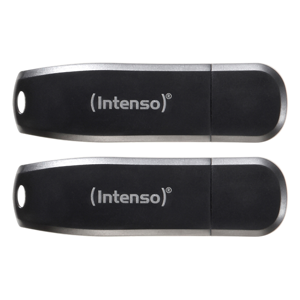 Intenso Speed Line Typ-A 128GB USB-Stick 2er Pack Mit Schutzkappe, bis zu 70 MB/s, USB 3.2 Gen 1x1