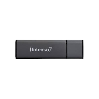 Intenso Alu Line Typ-A 8GB USB-Stick Anthrazit Mit Schutzkappe, bis zu 28 MB/s, USB 2.0