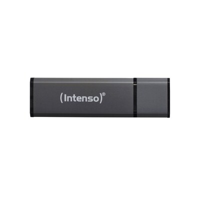 Intenso Alu Line Typ-A 32GB USB-Stick Anthrazit Mit Schutzkappe, bis zu 28 MB/s, USB 2.0