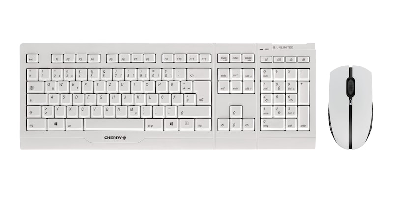 CHERRY B.UNLIMITED 3.0 Maus-Tastatur-Set, weiß, kabellos