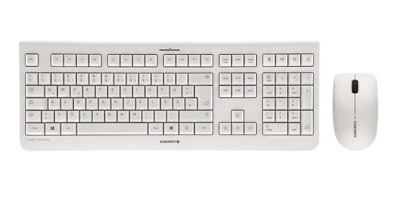 CHERRY DW 3000 Tastatur Maus enthalten Universal RF Wireless QWERTZ Deutsch Grau