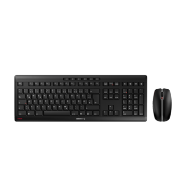 CHERRY STREAM DESKTOP Set, Maus und Tastatur kabellos, schwarz