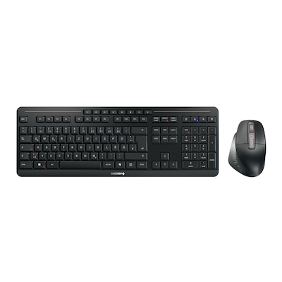Cherry Stream Desktop Ultimate, Kabelloses Tastaturset 2x Bluetooth®-5.2-Kanäle, 2,4-GHz-Funk und USB, Ergonomische 7-Ta...