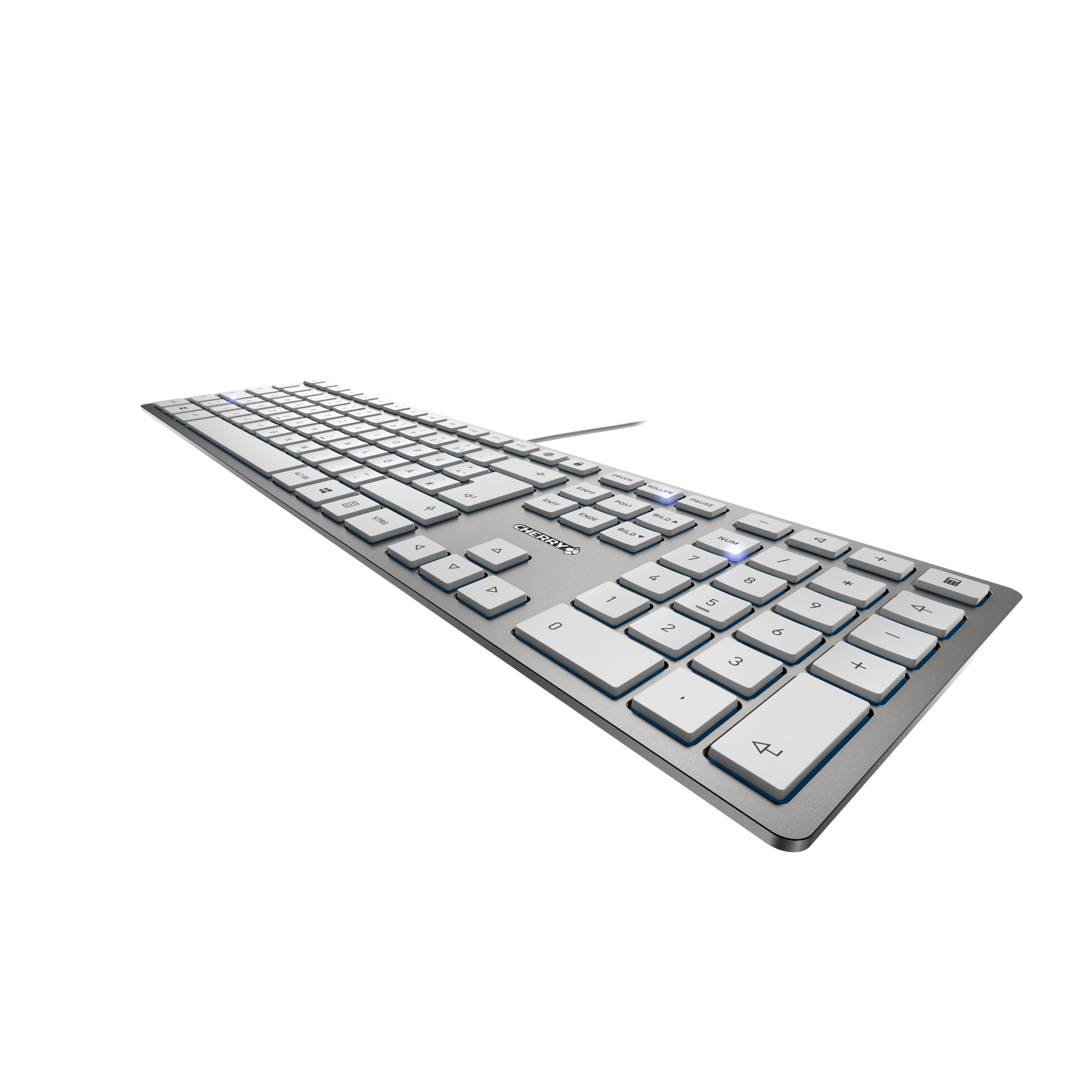 CHERRY KC 6000 SLIM, silber, B-Ware Ultra flaches Design-Keyboard Tastaturen Produkt Bild 3