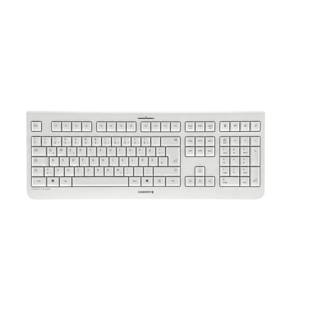 Gebraucht: CHERRY KW 3000 Kabellose Tastatur, weiß | B-Ware Tastatur