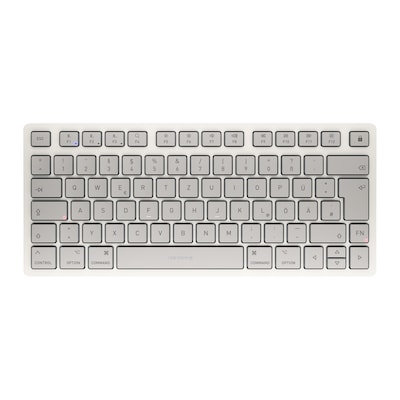 CHERRY KW 7100 mini BT for Mac, Weiß Kabellose Bluetooth Kompakttastatur für Mac