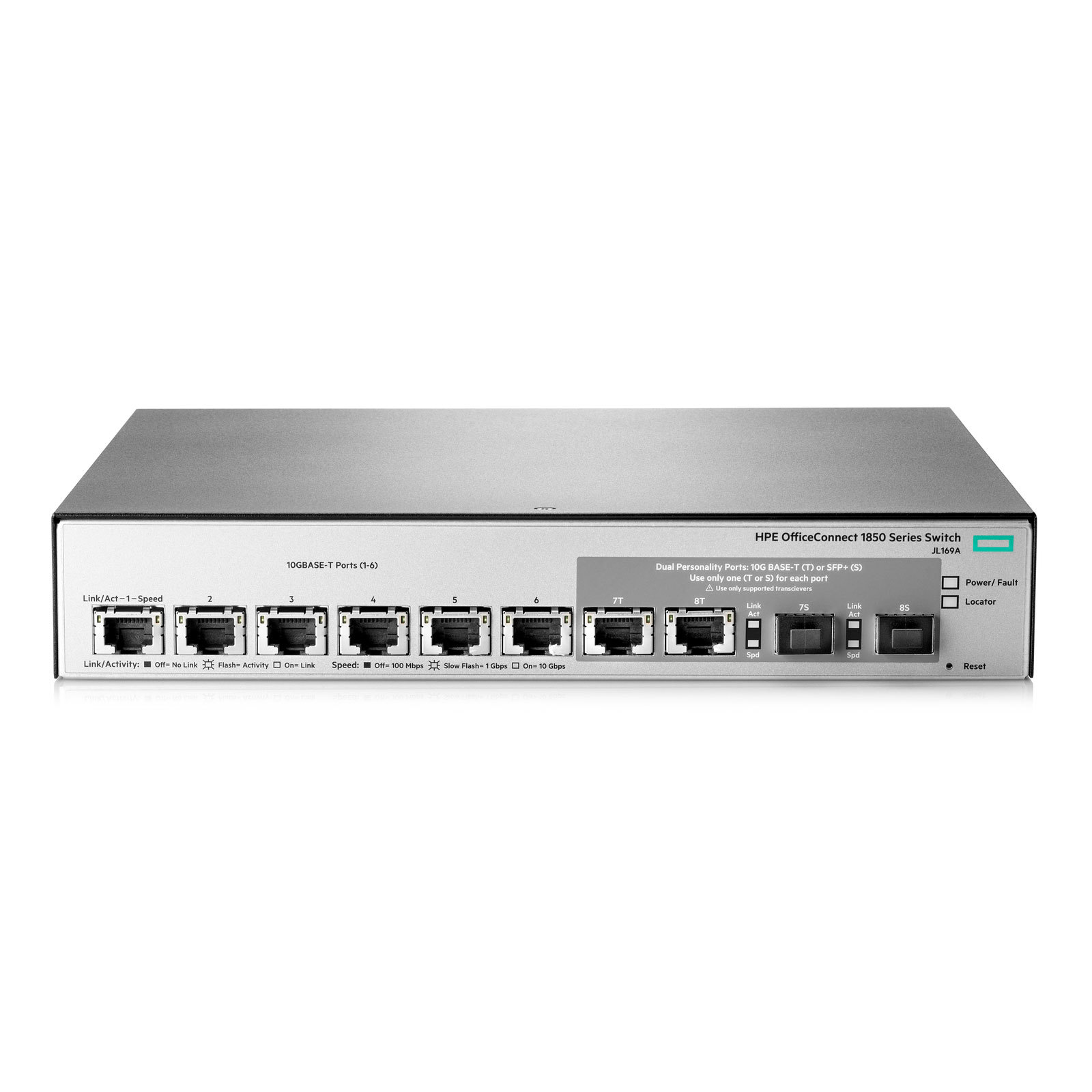 HPE OfficeConnect 1850 6XGT 2XGT/SFP+ Switch (JL169A) - Netzwerk