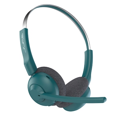 JLab GO Work Pop Wireless On-Ear Bluetooth Kopfhörer 50h Stunden Spielzeit, Mikrofonarm, Bluetooth-Multipoint-Technologie