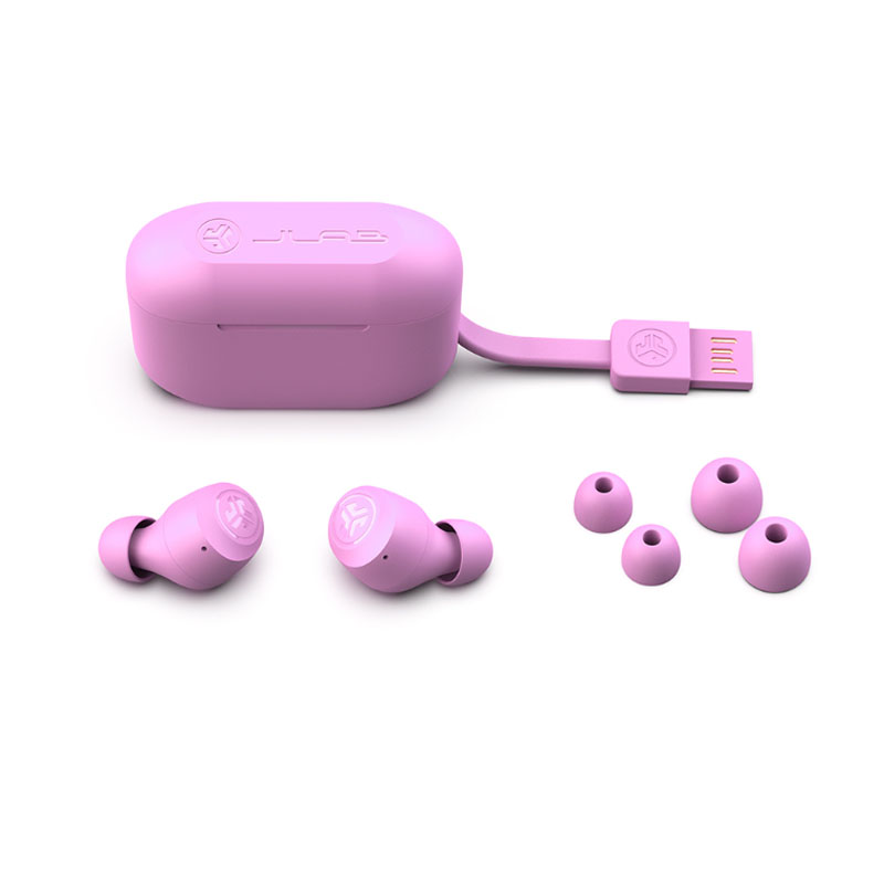 JLab Go Air Pop TWS In-Ear-Kopfhörer Insgesamt mehr als 32 Stunden Spielzeit, Integriertes MEMS-Mikrofon, Wasserfest Kopfhörer Produkt Bild 3