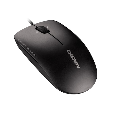 CHERRY MC 2000 kabelgebundene Maus, Infrarot Sensor, USB, 3 Tasten, 1.600 dpi, Scrollrad mit Kippfunktion