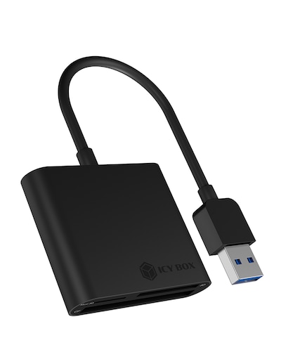 ICY BOX USB 3.2 Gen 1 Card Reader (CF, SD, microSD), extern, USB 3.2