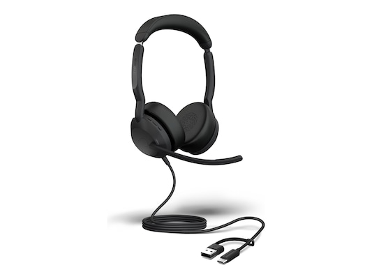 Thumbnail - Jabra Evolve2 50 Stereo-Bluetooth Headset 4 Mikrofone, USB-C/A-Anschluss, UC-kompatibel, Aktive Geräuschunterdrückung