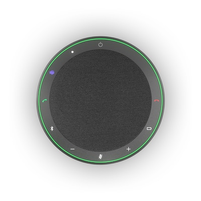 Jabra Speak2 75 Mobile Freisprecheinrichtung, Vollduplex Audio Bis zu 32 Stunden Akkulaufzeit, UC zertifiziert, 4 Mikrofone, incl. USB-C-Blutooth Adap