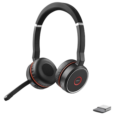 Jabra Evolve 75 SE Headset, Stereo, Kabellos, Bluetooth, ANC, inkl. Link 370, Optimiert für Skype for Business