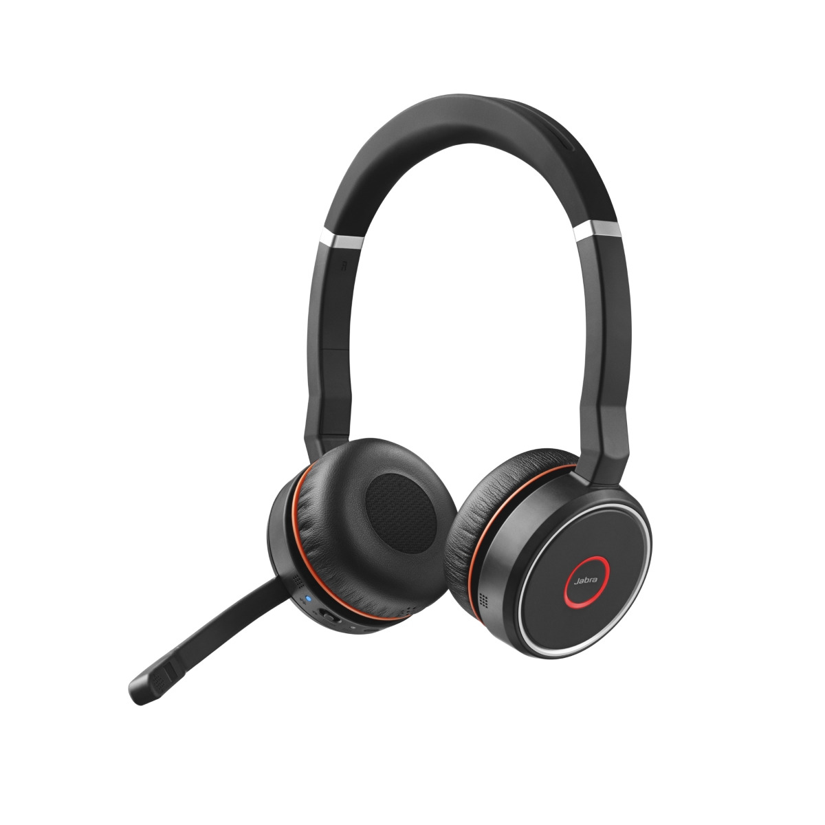 Jabra Evolve 75 SE Headset, Stereo, Kabellos, Bluetooth, ANC, inkl. Link 370 und Ladestation, Optimiert für Unified Comm...