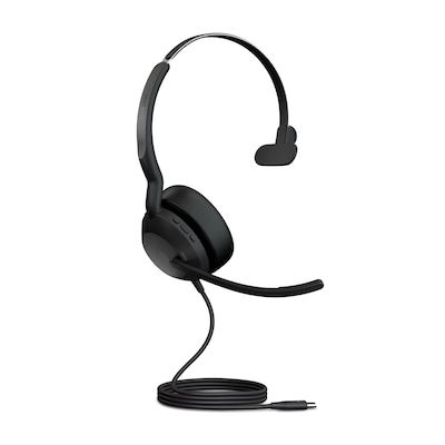 Jabra Evolve2 50 Mono-Bluetooth Headset 4 Mikrofone, USB-C-Anschluss, MS Teams zertifiziert, Aktive Geräuschunterdrückun...