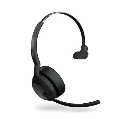 Jabra Evolve2 55, Mono-Bluetooth-Headset, 4 Mikrofone MS Teams zertifiziert, Aktive Geräuschunterdrückung (ANC), incl. L...