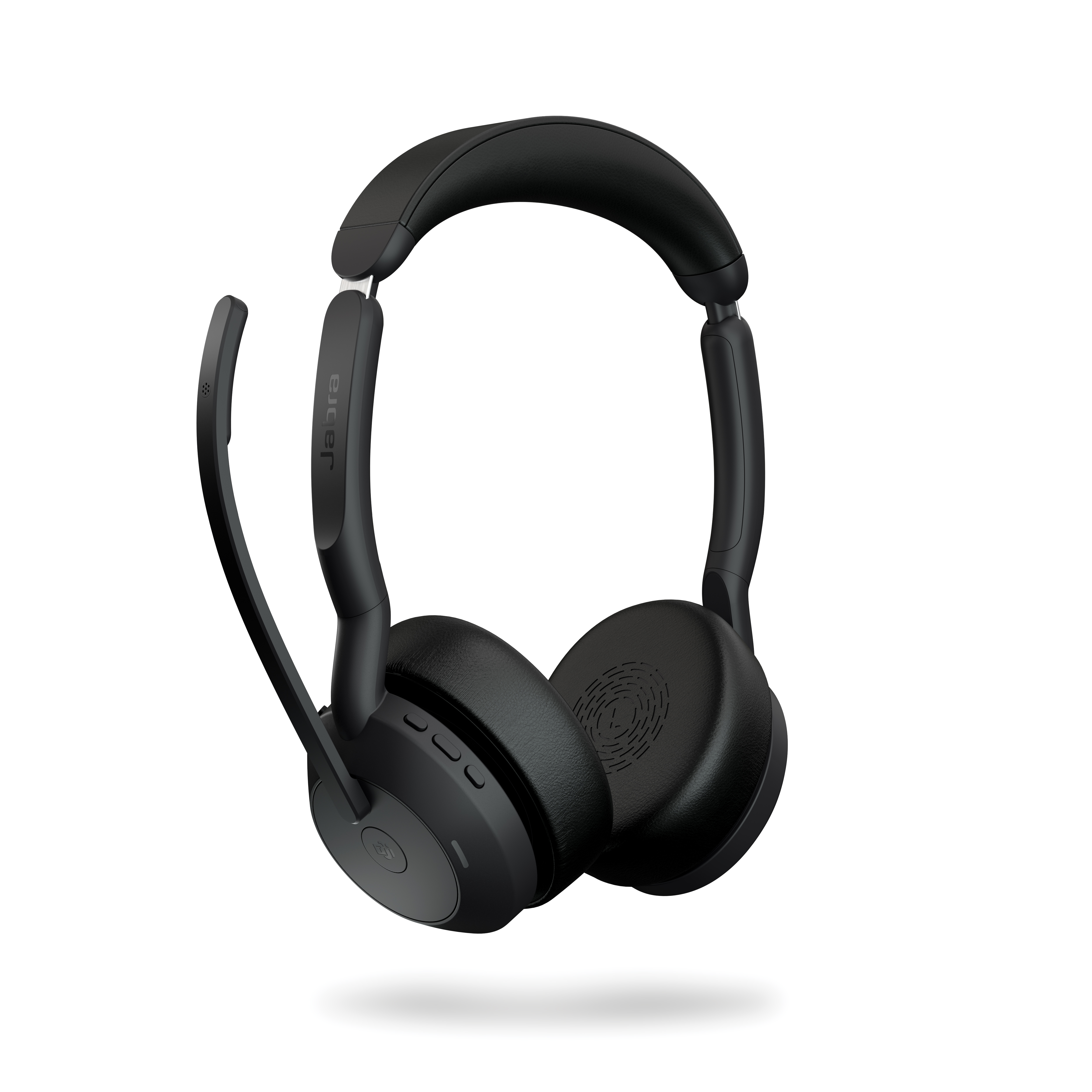 Jabra Evolve2 55, Stereo-Bluetooth-Headset, 4 Mikrofone MS Teams zertifiziert, Aktive Geräuschunterdrückung (ANC), incl. Link 380 USB-C Bluetooth®-Ada Headset Produkt Bild 2