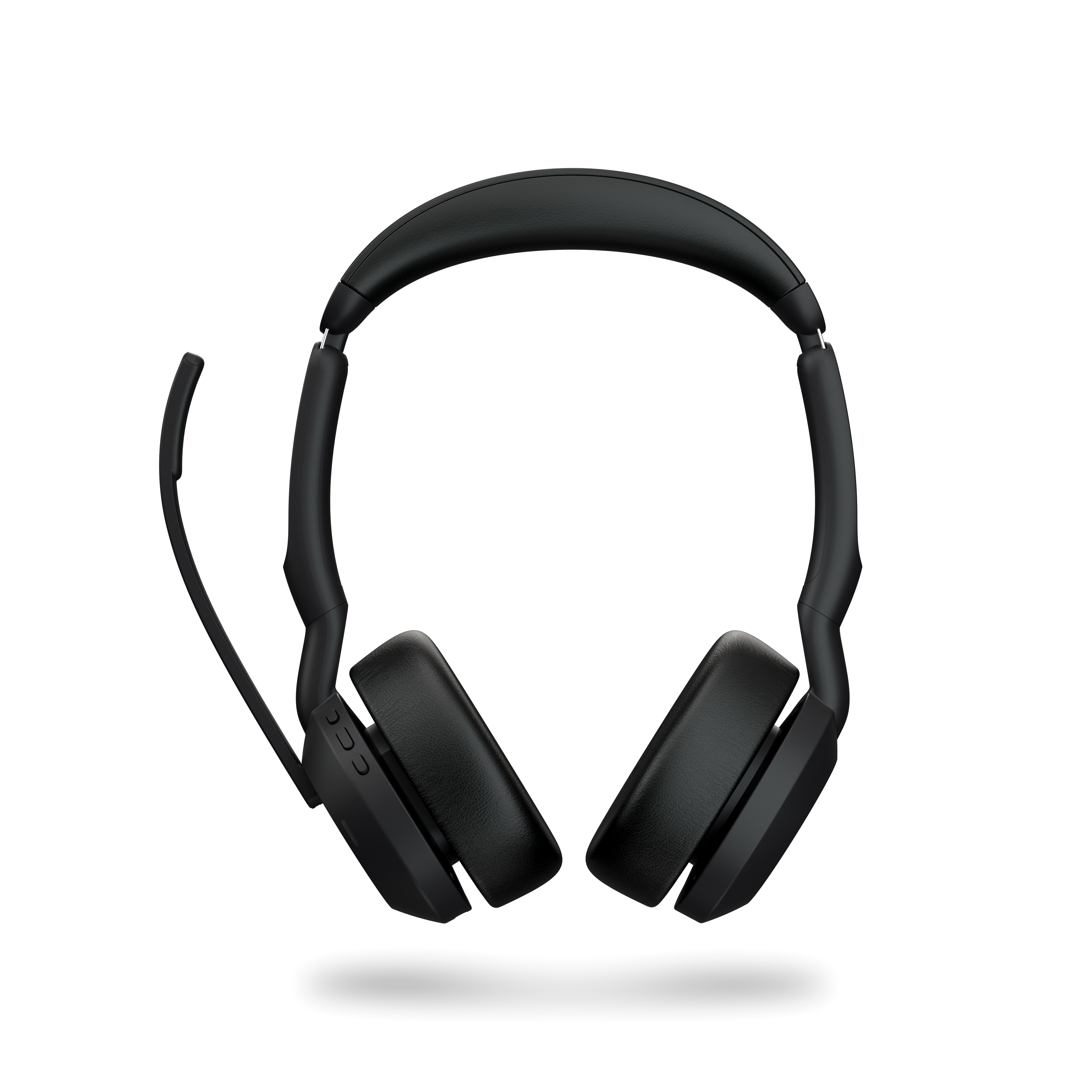 Jabra Evolve2 55, Stereo-Bluetooth-Headset, 4 Mikrofone MS Teams zertifiziert, Aktive Geräuschunterdrückung (ANC), incl. Link 380 USB-C Bluetooth®-Ada Headset Produkt Bild 3