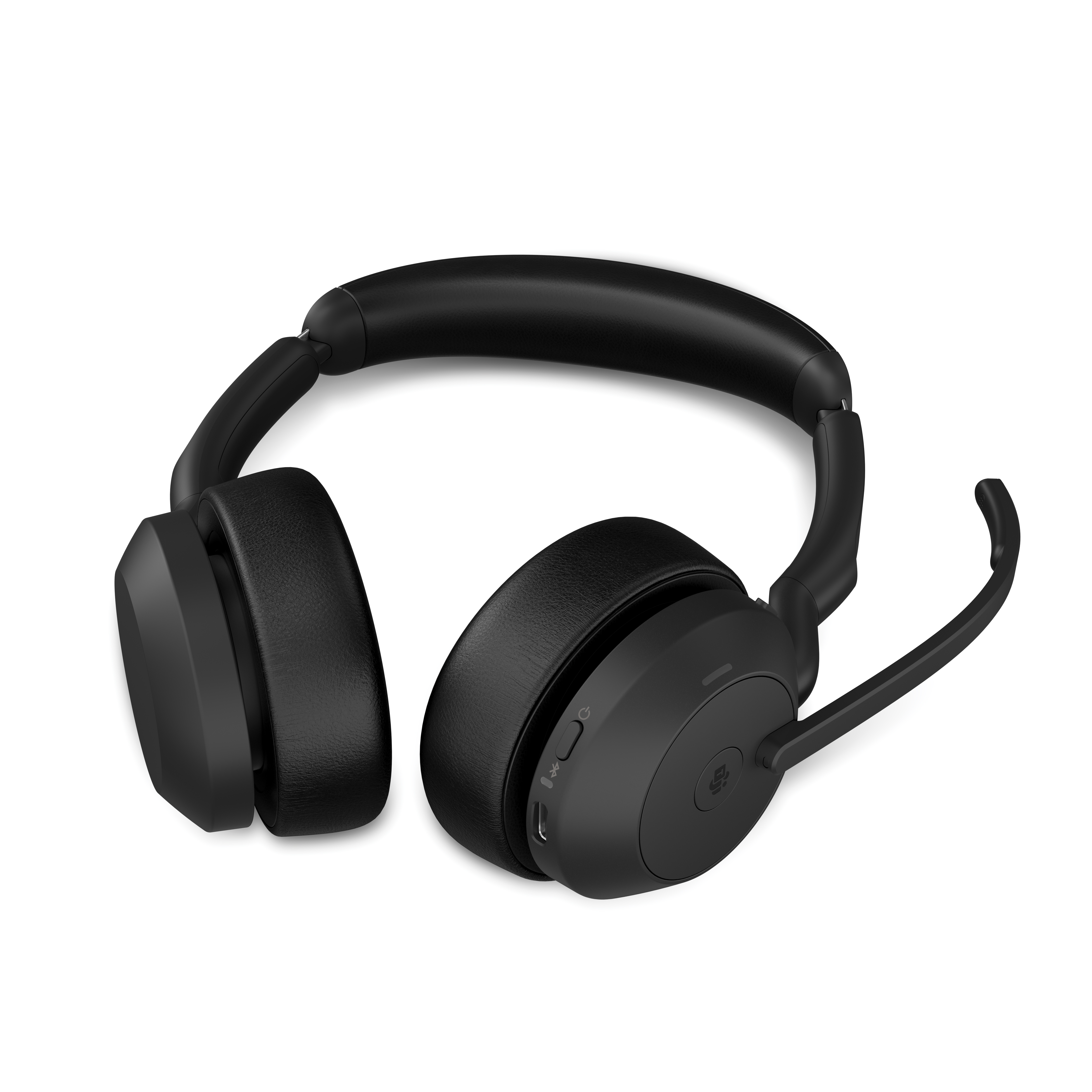 Jabra Evolve2 55, Stereo-Bluetooth-Headset, 4 Mikrofone MS Teams zertifiziert, Aktive Geräuschunterdrückung (ANC), incl. Link 380 USB-C Bluetooth®-Ada Headset Produkt Bild 5