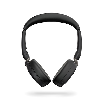 Jabra Evolve2 65 Flex, Ultrakompaktes Stereo Bluetooth Headset Aktive Geräuschunterdrückung (ANC), UC optimiert, incl. B...