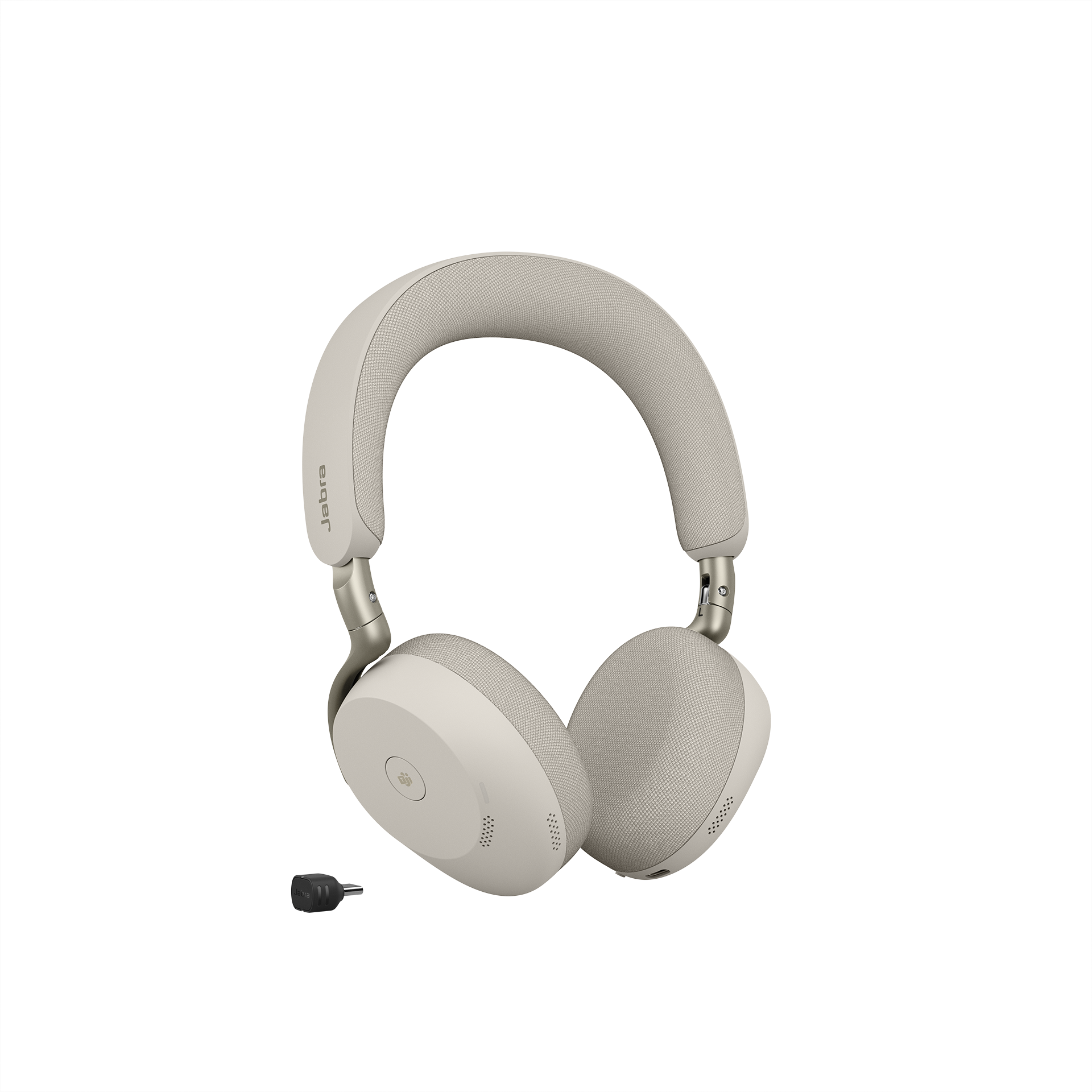 Jabra Evolve3 75 MS Bluetooth Stereo Headset, Kabellos Aktive Geräuschunterdrückung, 6 Mikrofone, MS Teams zertifiziert, Inkl. USB-C Bluetooth Adapter