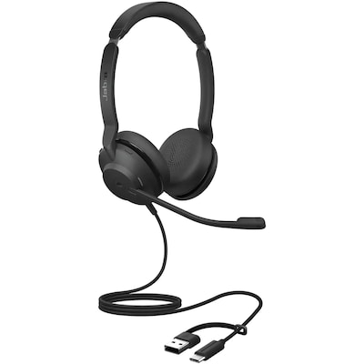 Thumbnail - Jabra Evolve2 30 SE, Beidseitiges Headset USB-C/A-Anschluss, MS-Teams zertifiziert