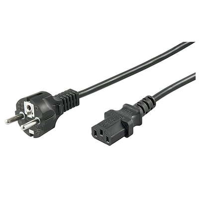 Thumbnail - Goobay Kaltgeräte Anschlusskabel, 2m, Schwarz