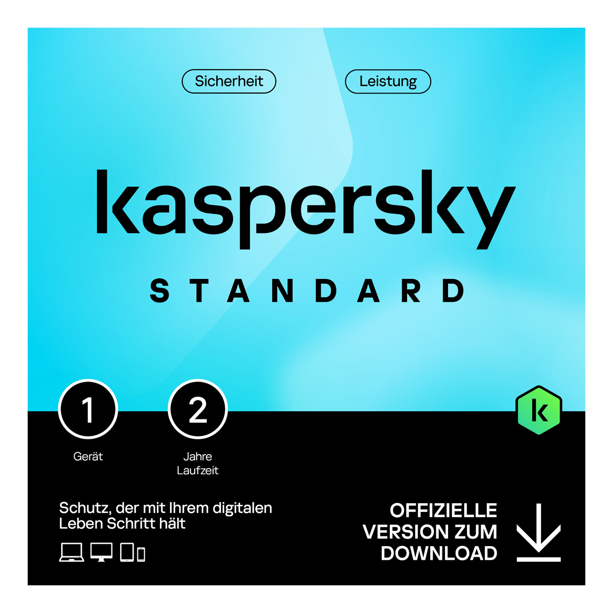 Kaspersky Standard Anti-Virus 1 Gerät - 2 Jahre Software