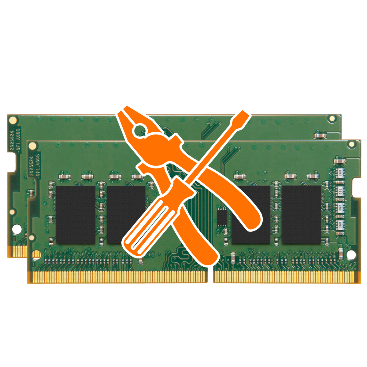 Upgrade auf 32 GB mit 2x 8 GB DDR4-2666 Kingston SODIMM Arbeitsspeicher