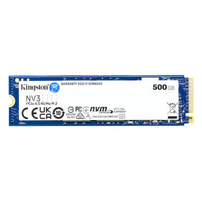 Kingston NV3 SSD 500GB M.2 2280 PCIe Gen4 NVMe Internes Solid-State-Module