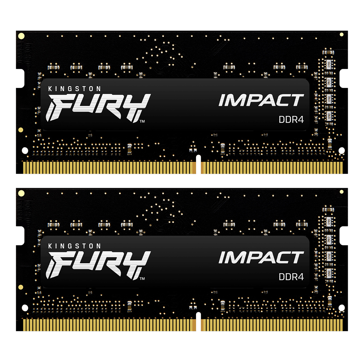 Thumbnail - Kingston FURY Impact 32GB Kit (2x16GB) DDR4-3200 CL20 SO-DIMM Gaming Arbeitsspeicher