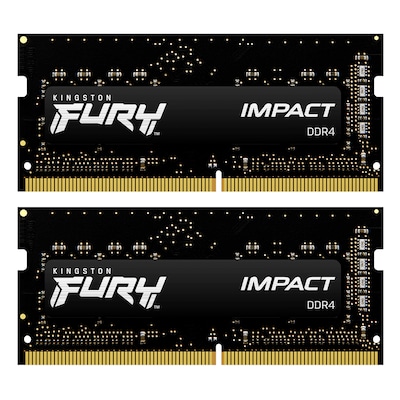 Thumbnail - Kingston FURY Impact 64GB Kit (2x32GB) DDR4-3200 CL20 SO-DIMM Gaming Arbeitsspeicher