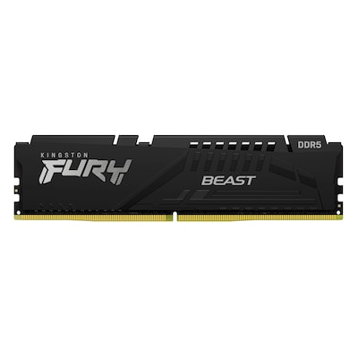 Thumbnail - Kingston FURY Beast Schwarz 16GB DDR5-5200 DIMM Arbeitsspeicher, CL40-40-40, 1.25V