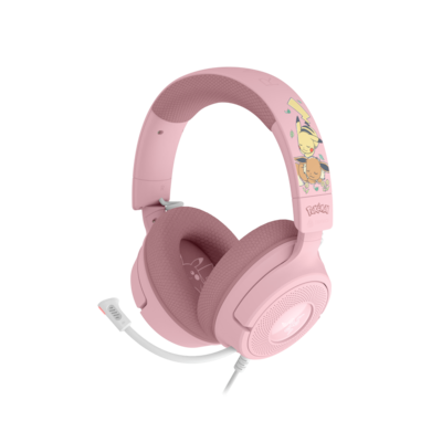 Razer Kraken V4 X Gaming Headset - Pikachu & Evoli Edition kabelgebundenes Gaming Headset im Pokémon Pikachu & Evoli Design