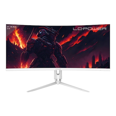 LC-Power LC-M34-Q-C-PRO 34 Zoll - Curved Gaming Monitor VA, UWQHD, 265 Hz, 1ms, KVM Switch, RJ45