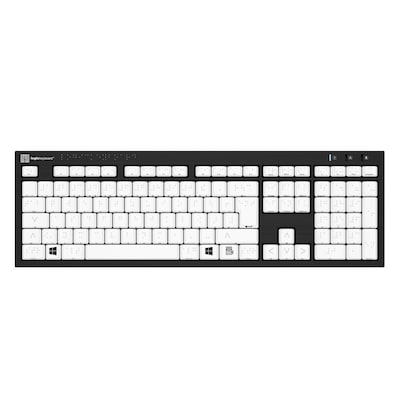 LogicKeyboard PC NERO Slimline Braille-Tastatur DE