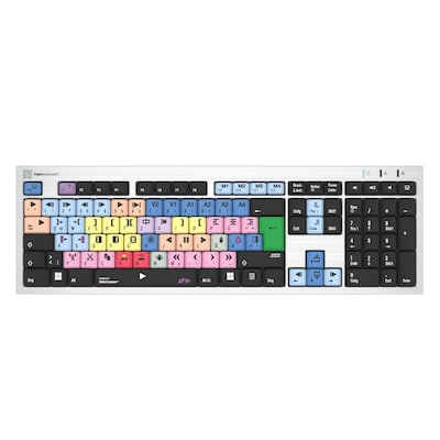 Thumbnail - LogicKeyboard PC Silver Slimline Keyboard Avid Media Composer 'Klassisches layout'